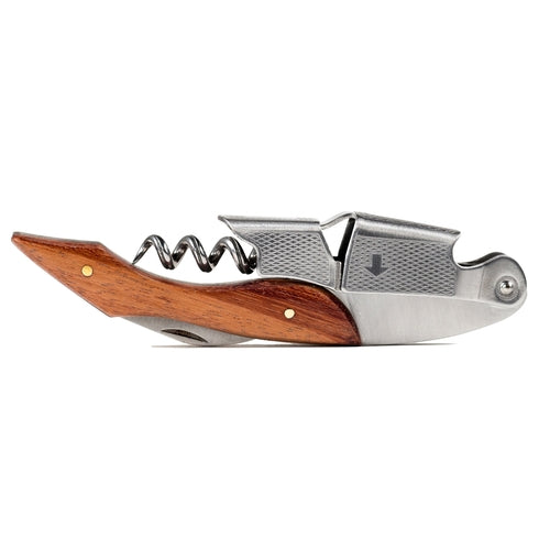 Premium Rosewood Corkscrew Multi-Tool — Stainless Steel with Optional Engraving