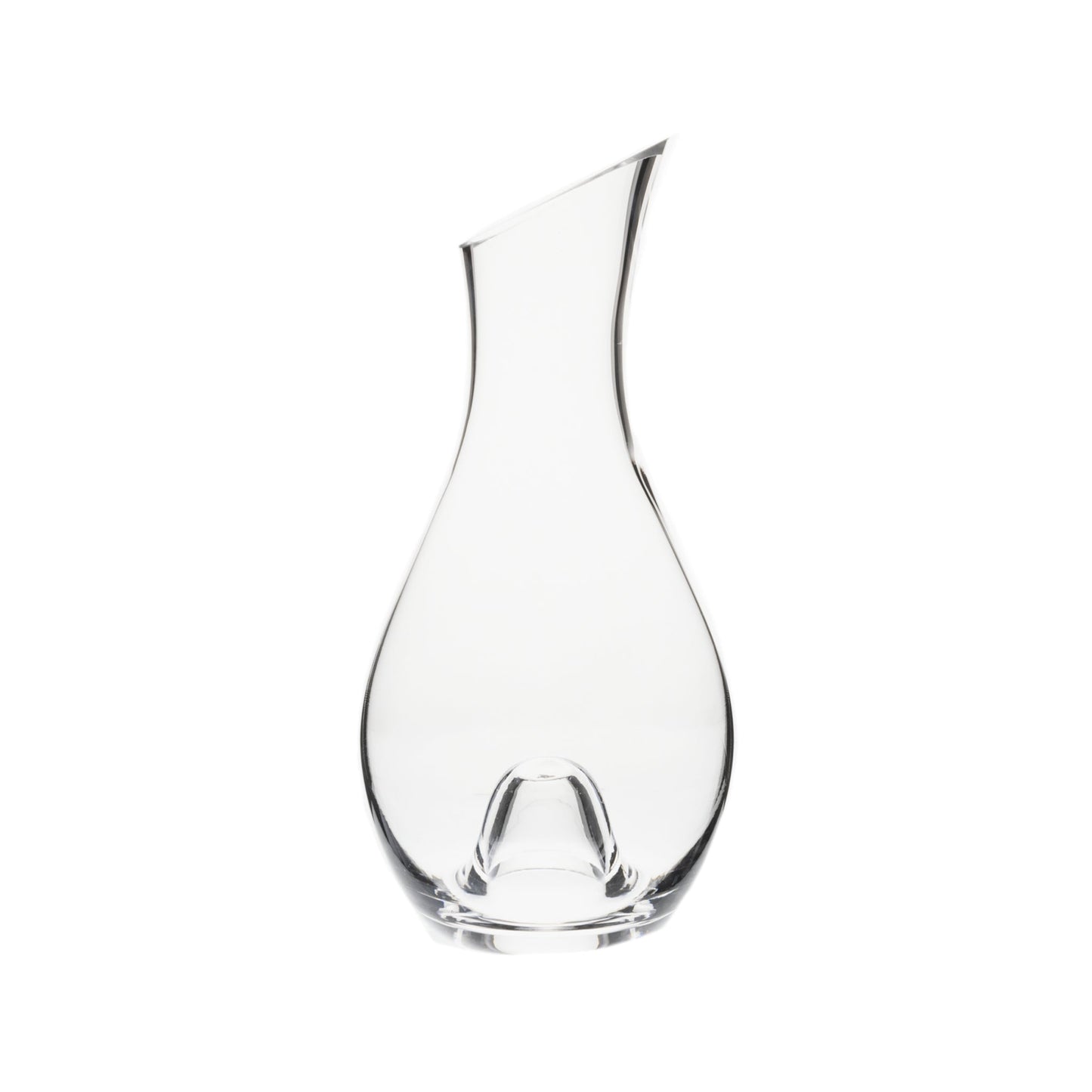 Crystal Clear Glass Wine Carafe — 36oz Elegant Serving Decanter