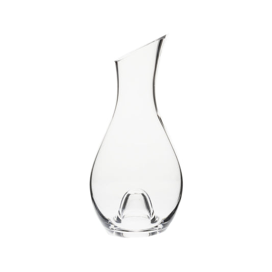 Crystal Clear Glass Wine Carafe — 36oz Elegant Serving Decanter