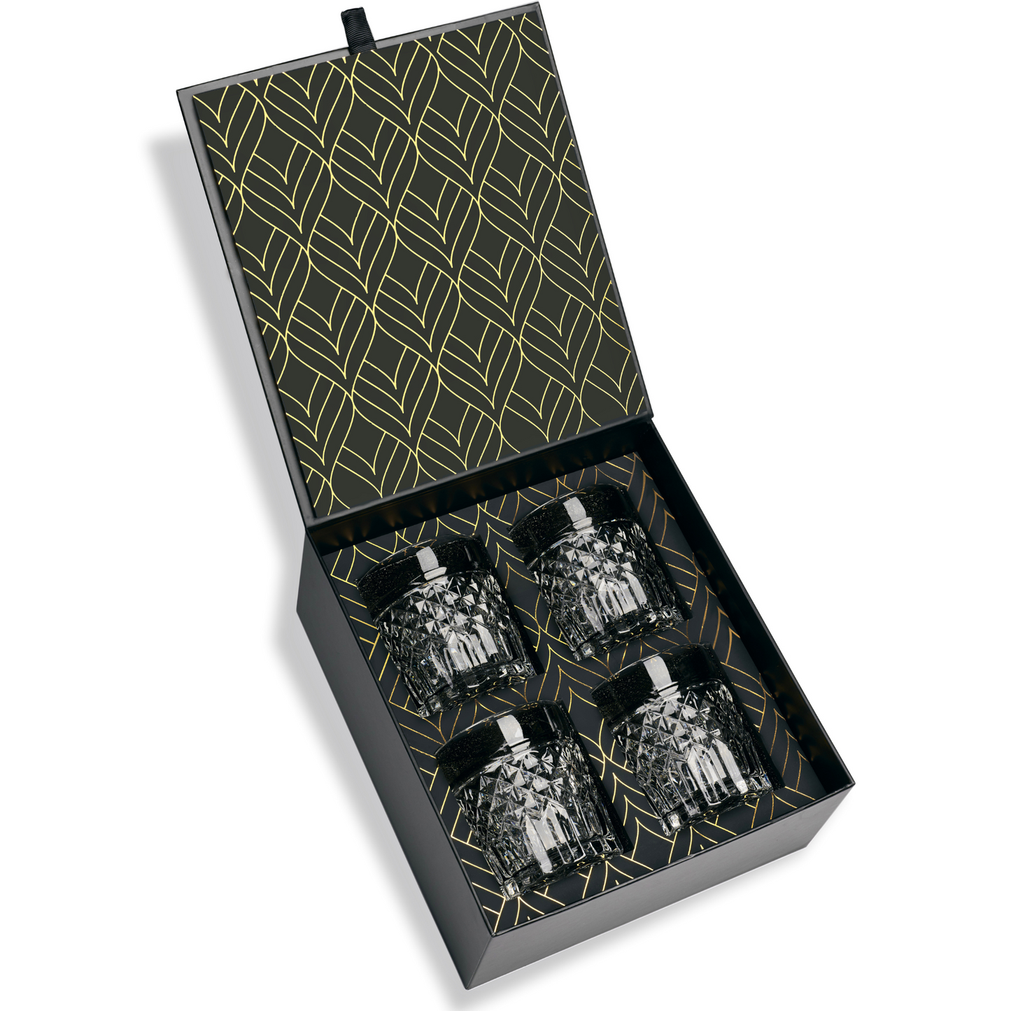 The Privilege Collection — Set of 4 Prestige Crystal Whiskey Glasses