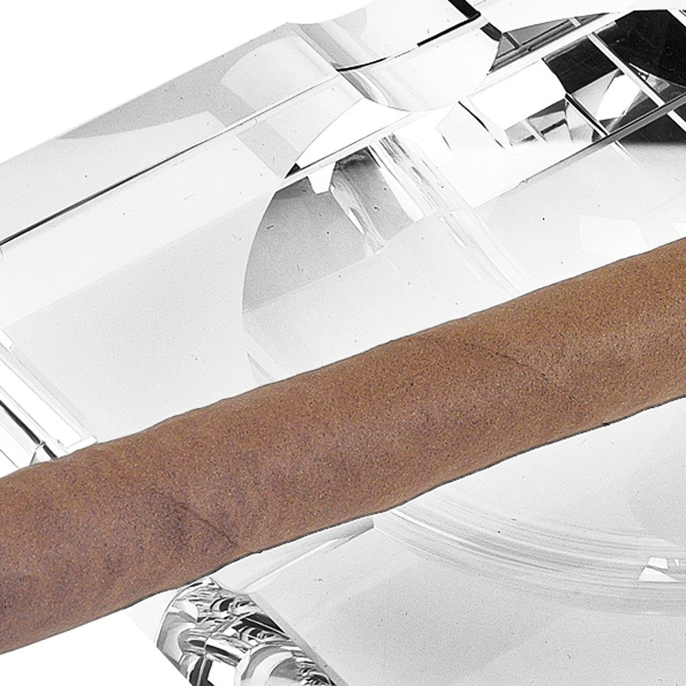 Handcrafted Square Crystal Cigar Ashtray — Lead-Free Optical Crystal