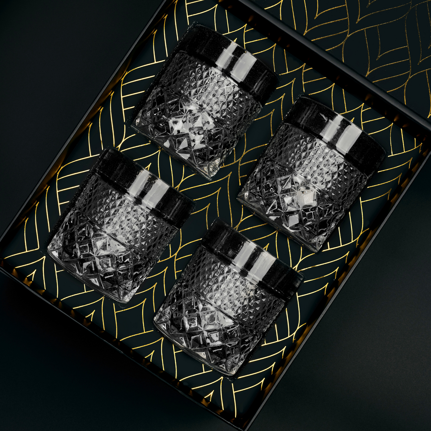 The Privilege Collection — Admiral Edition Crystal Whiskey Glasses Set of 4