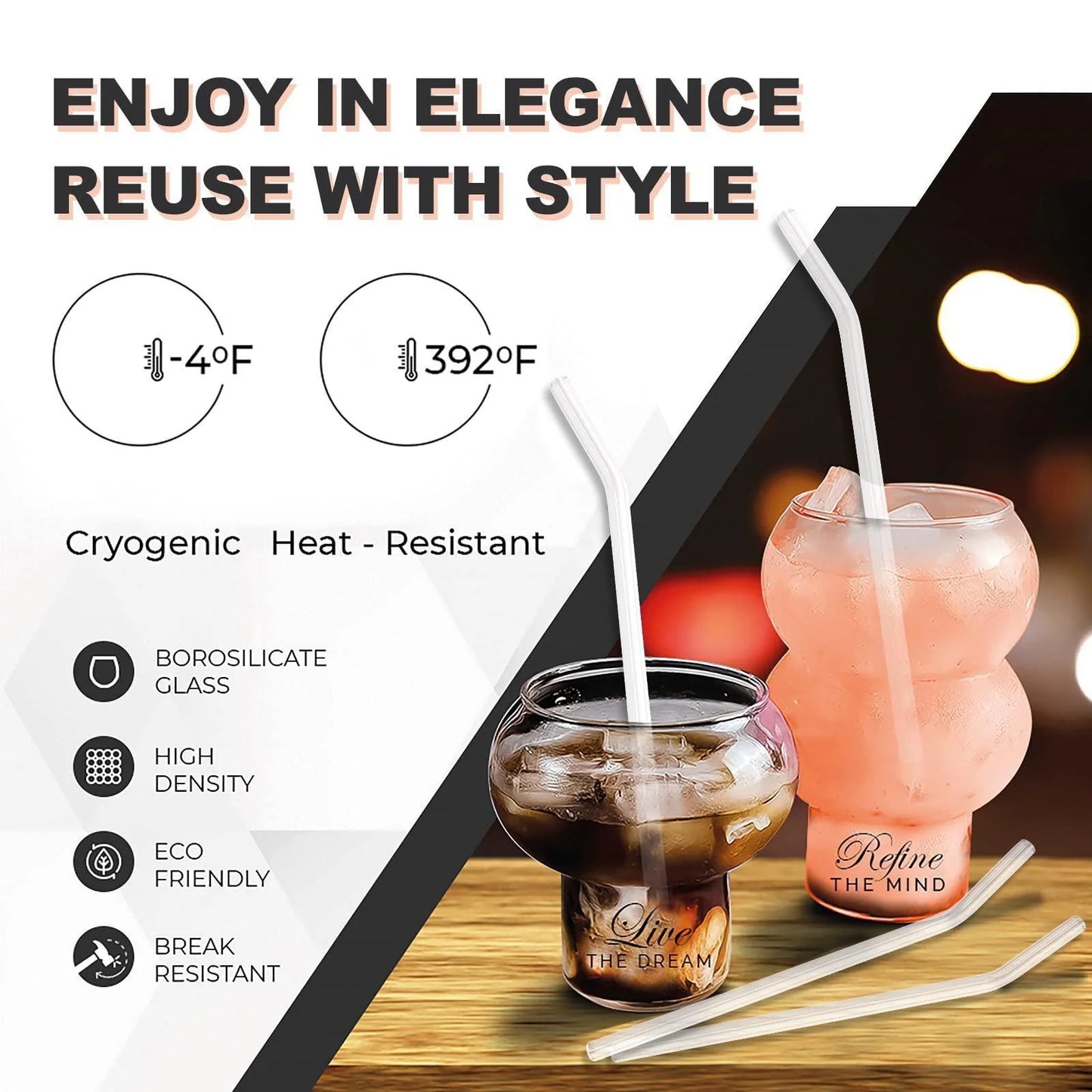 Premium Cocktail Gift Set — Crystal Glasses, Stainless Steel Bar Tools & Accessories