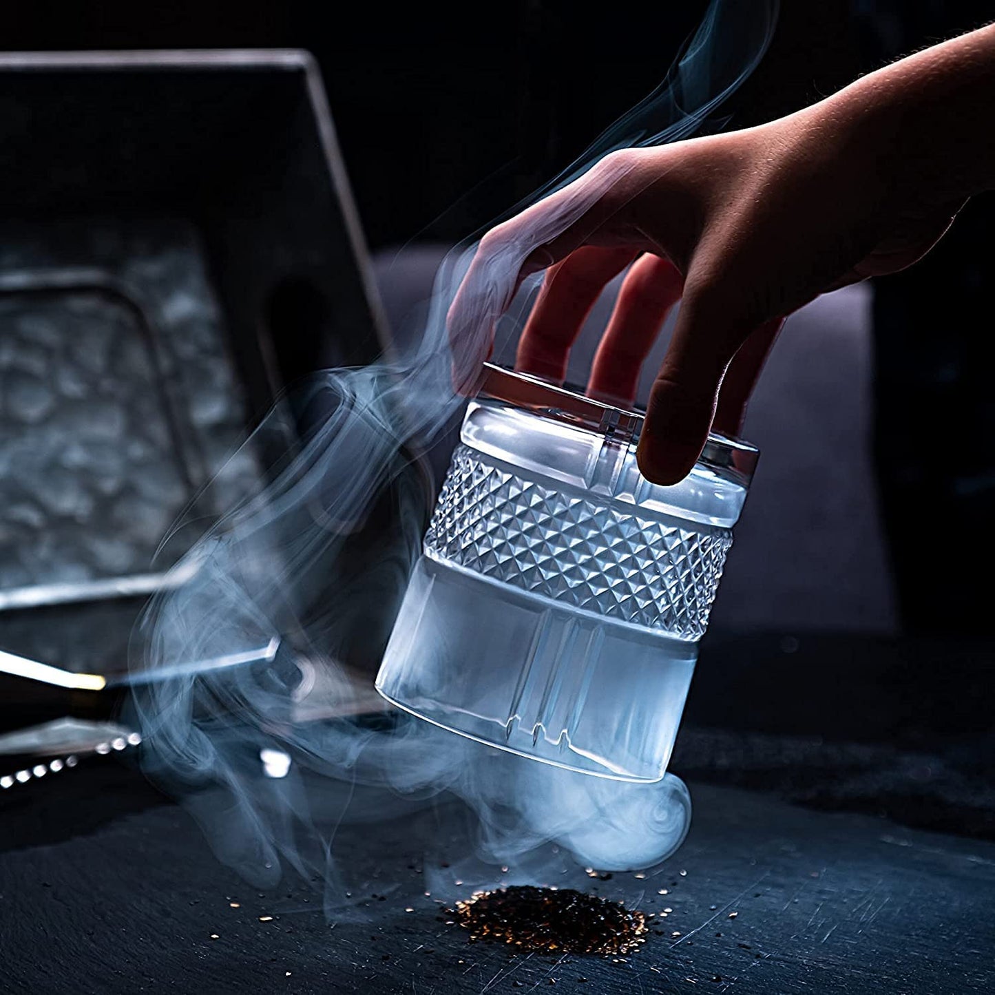 The Connoisseur's Set — Reserve Glass Edition with Granite Whiskey Stones