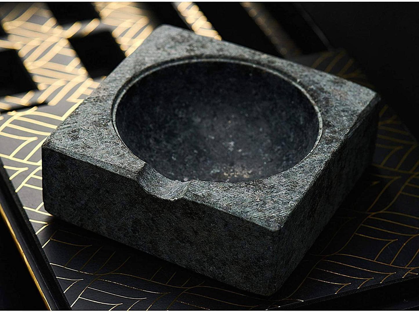 The Gentleman's Set — Granite Whiskey Stones & Cigar Ashtray Collection