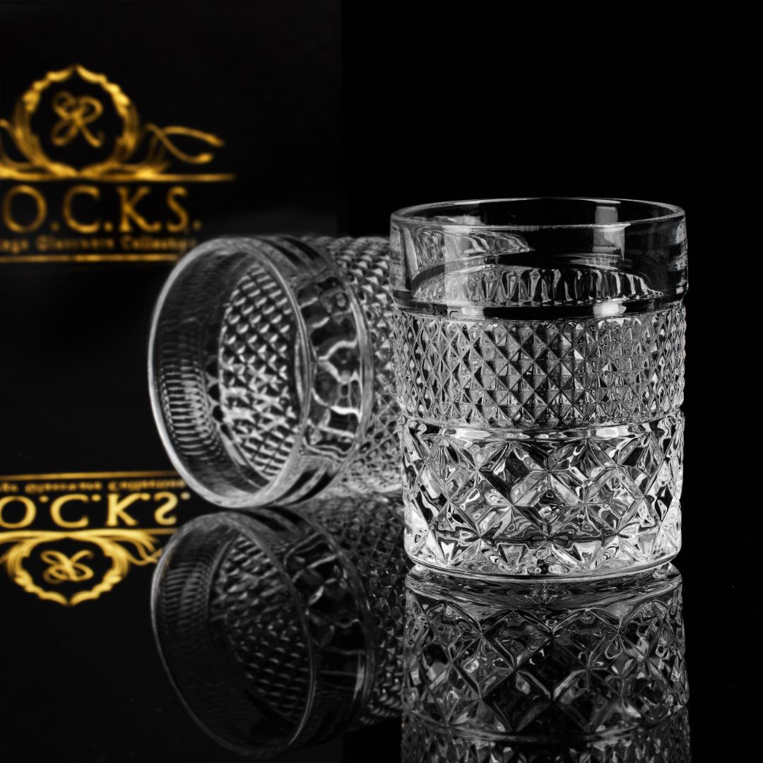 The Privilege Collection — Admiral Edition Crystal Whiskey Glasses Set of 4