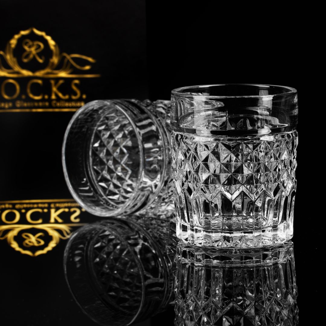 The Privilege Collection — Set of 4 Prestige Crystal Whiskey Glasses
