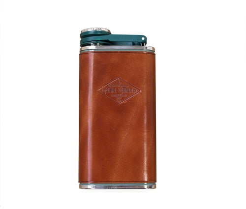 Genuine American Leather Flask — Hand-Sewn Stanley® 8oz Heritage Flask