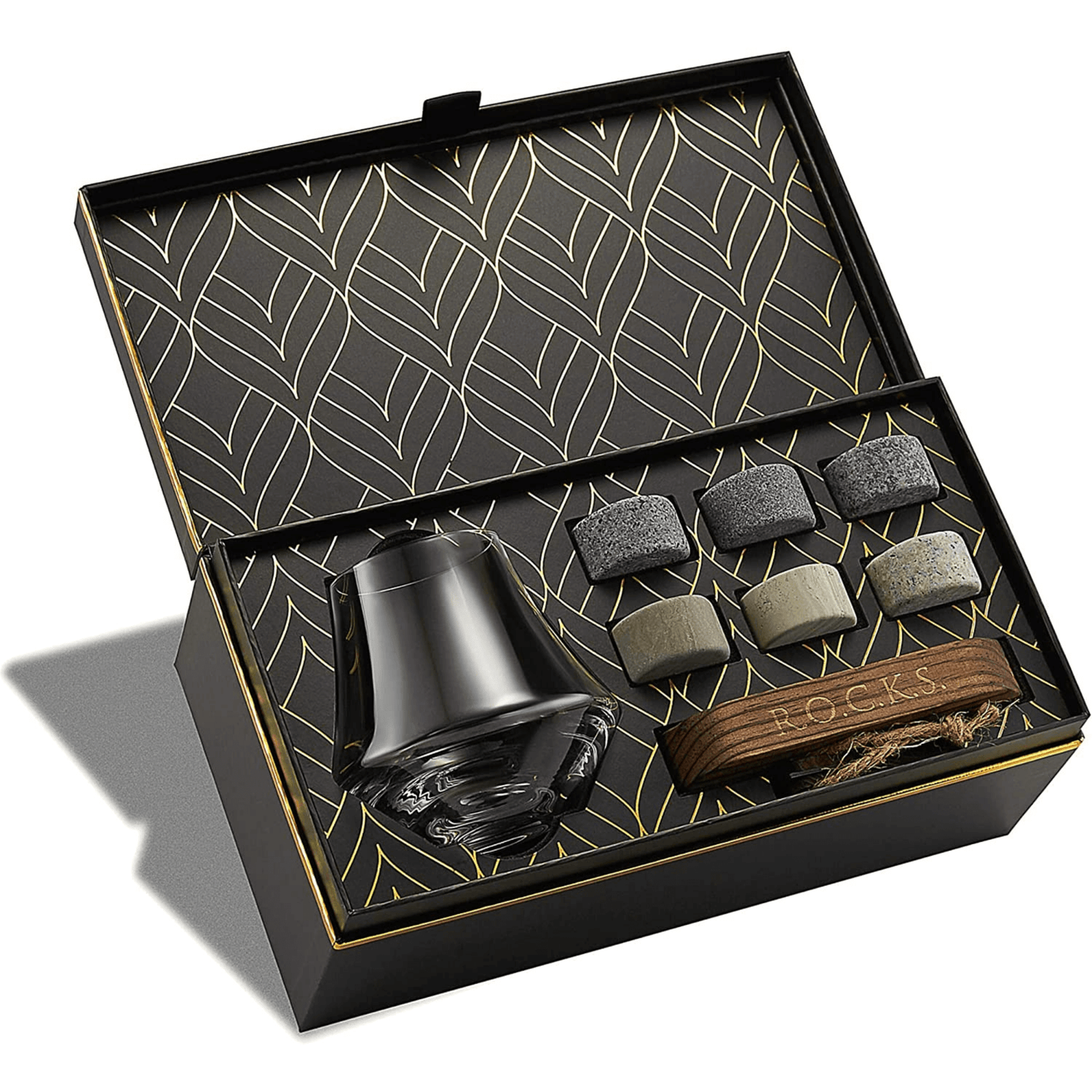 The Connoisseur's Set — Nosing Glass Edition with Granite Whiskey Stones