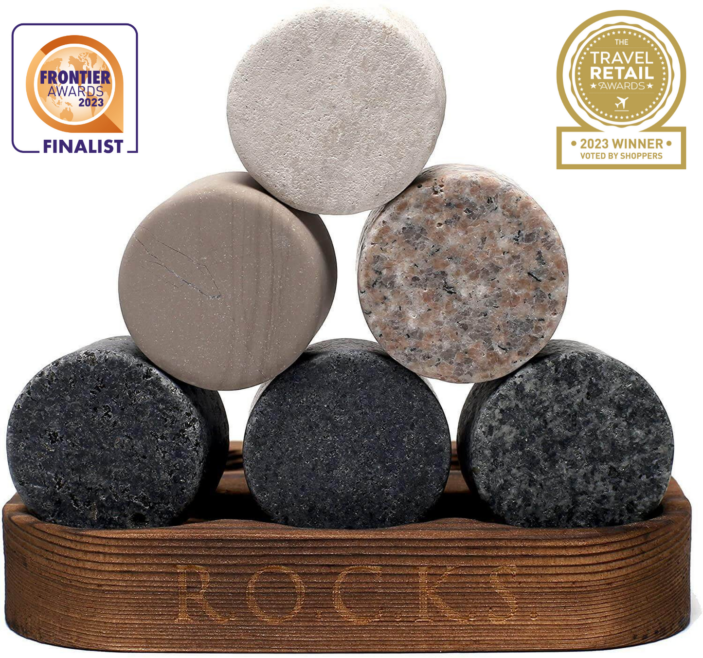 The Connoisseur's Set — Reserve Glass Edition with Granite Whiskey Stones