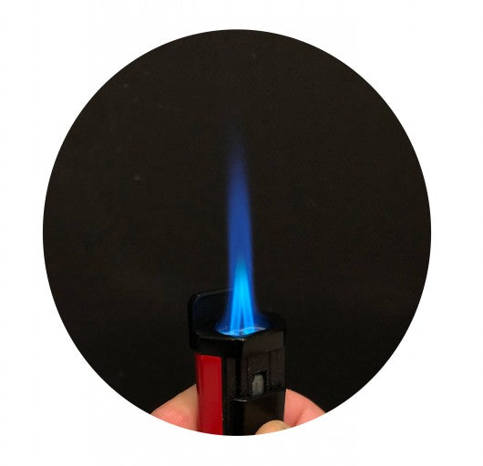 The Apex Dual Flame Cigar Torch Lighter — with Built-In Punch Cutter