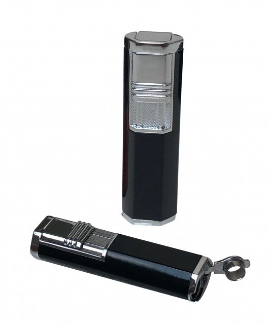 The Apex Dual Flame Cigar Torch Lighter — with Built-In Punch Cutter