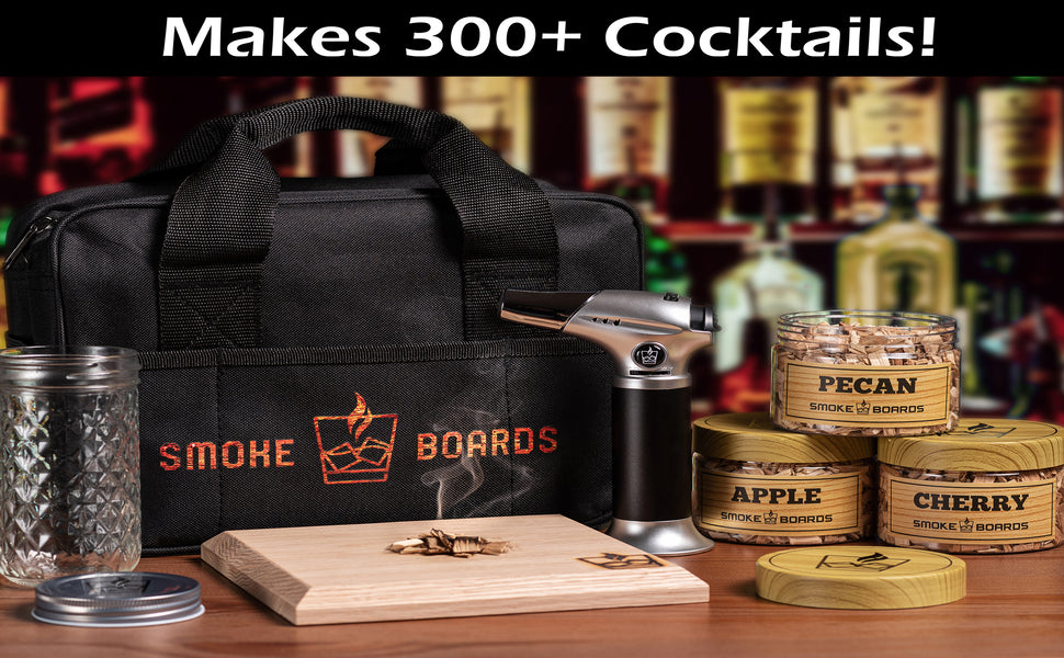 Cocktail Smoker Kit with Torch — Bourbon & Whiskey Infusion Set