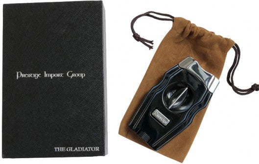 The Gladiator V-Cut & Punch Cigar Cutter — Premium Metal Body