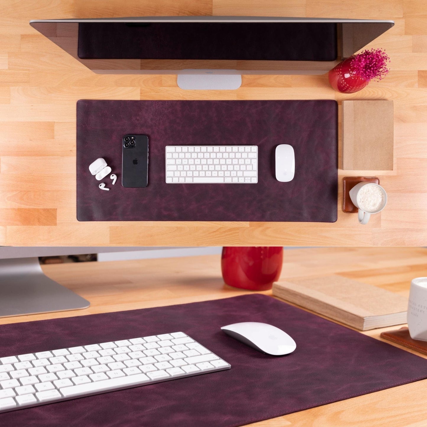 Rawlins Full-Grain Leather Desk Pad — Executive Desktop Mat