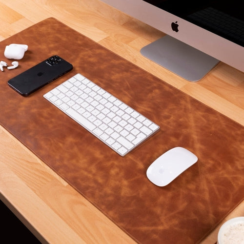 Rawlins Full-Grain Leather Desk Pad — Executive Desktop Mat