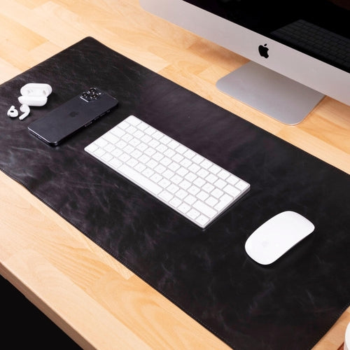 Rawlins Full-Grain Leather Desk Pad — Executive Desktop Mat