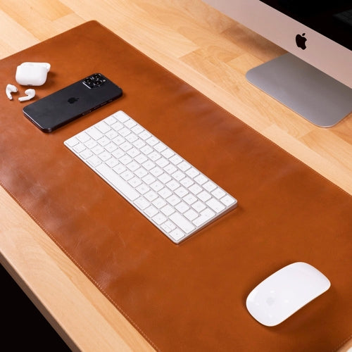 Rawlins Full-Grain Leather Desk Pad — Executive Desktop Mat
