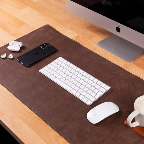 Rawlins Full-Grain Leather Desk Pad — Executive Desktop Mat