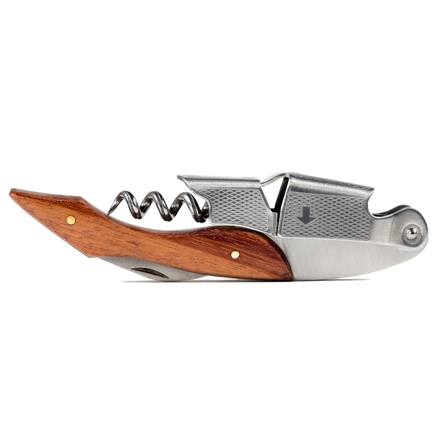 Premium Rosewood Corkscrew Multi-Tool — Stainless Steel with Optional Engraving